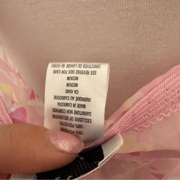 Vintage Linda Floral Pink Women's chemise slip M coquette fairy feminine - Picture 7 of 7